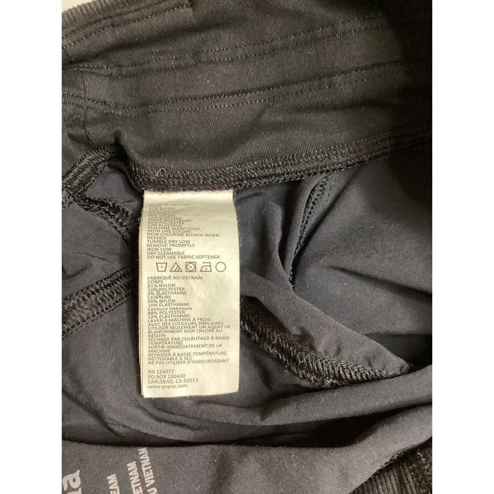 Prana Halle Straight Leg Hiking Pants Black Womens Size Medium‎ Short Inseam - Picture 7 of 7